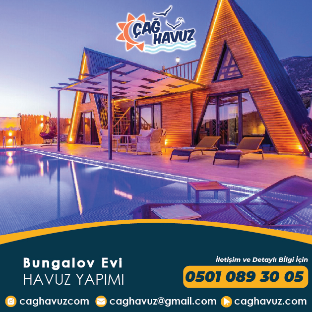 Bungalov Evi Havuz Yapımı